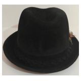 Vintage Resistol Beaver Fedora Hat - Male Symbol Pin & Game Bird Feathers Pin - Original Box