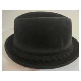 Vintage Resistol Beaver Fedora Hat - Male Symbol Pin & Game Bird Feathers Pin - Original Box