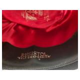 Vintage Resistol Beaver Fedora Hat - Male Symbol Pin & Game Bird Feathers Pin - Original Box