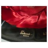 Vintage Resistol Beaver Fedora Hat - Male Symbol Pin & Game Bird Feathers Pin - Original Box