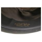 Vintage ANTON PESCHEL Dark Green Fedora Hat with Feather Corsage - Juster Bros Minneapolis