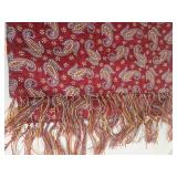 Cisco Paisley Opera Scarf & Marshall Field & Co Beige Wool Scarf - Lot of 2