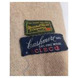 Cisco Paisley Opera Scarf & Marshall Field & Co Beige Wool Scarf - Lot of 2