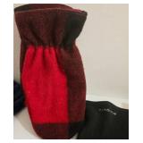 Winter Accessories: L.L.Bean Gloves, Buffalo Plaid Wool Mittens, Neck Warmers, Ear Muffs, Scarf
