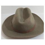 Pendleton Wool Hat - Green/Brown Felt Fedora with Leather Band - Made in USA