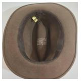 Pendleton Wool Hat - Green/Brown Felt Fedora with Leather Band - Made in USA