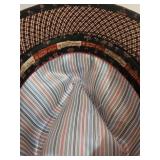 Lot of 3 Fedora Hats - Milani Straw with Feathers & Original Penguin Tweed  & Waterproof Woven Gray