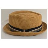 Hats in the Belfry Straw Hat XX-Large with Striped Band