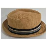 Hats in the Belfry Straw Hat XX-Large with Striped Band