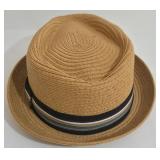 Hats in the Belfry Straw Hat XX-Large with Striped Band