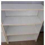 Lot of 3 White Bookshelves and Shelving Units
