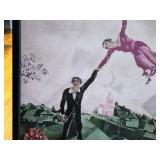 Marc Chagall The Promenade Framed Print - 28 x 28 in
