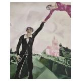 Marc Chagall The Promenade Framed Print - 28 x 28 in