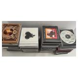 CDs Collection - Rock, Pop, Jazz & Soundtracks in Jewel Case Stacks