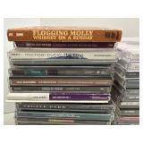 CDs Collection - Rock, Pop, Jazz & Soundtracks in Jewel Case Stacks