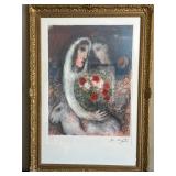 Marc Chagall - Marriage Ltd Ed Print, Facsimile Signed, 29 1/2 x 42 in