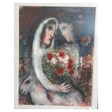 Marc Chagall - Marriage Ltd Ed Print, Facsimile Signed, 29 1/2 x 42 in