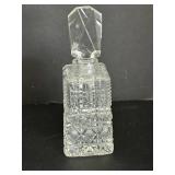 Morlee Antique Czechoslovakian Cut-Glass Perfume Bottles - 7 Bottle Set, Varied Colors