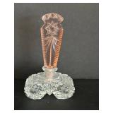 Morlee Antique Czechoslovakian Cut-Glass Perfume Bottles - 7 Bottle Set, Varied Colors