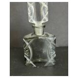 Morlee Antique Czechoslovakian Cut-Glass Perfume Bottles - 7 Bottle Set, Varied Colors