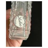 Morlee Antique Czechoslovakian Cut-Glass Perfume Bottles - 7 Bottle Set, Varied Colors