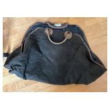 Enclume Sling Fireplace Log Rack, Hammered Steel - 13W x 16D x 32H