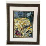 Marc Chagall Le Mur des lamentations Framed Print - 18 1/4 x 22 1/2 in