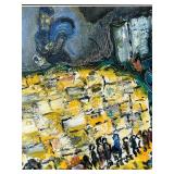 Marc Chagall Le Mur des lamentations Framed Print - 18 1/4 x 22 1/2 in
