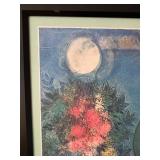 Marc Chagall The Blue Fiddler - Framed Print, 25 x 33 in