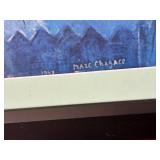 Marc Chagall The Blue Fiddler - Framed Print, 25 x 33 in
