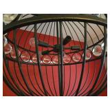 Quoizel Black Industrial Style Wire Cage Pendant Chandelier or Globe Light Fixture