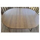 Vintage Ethan Allen Dining Table - Formica Top with 1 Leaf
