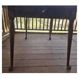 Vintage Ethan Allen Dining Table - Formica Top with 1 Leaf