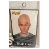 3 Costume Accessories: The Purge Uncle Sam Mask, Spirit Wise Wizard Wig, & Bald Cap