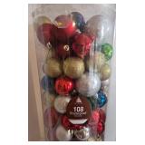 Enchanted Forest 108 Shatterproof Ornaments - Assorted Christmas Ball Set