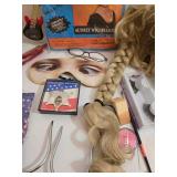 Costume Accessories - Wigs, Sheriff Star, Dora Masks, Shazam & Guitar Sunglasses