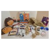 Costume Accessories - Wigs, Sheriff Star, Dora Masks, Shazam & Guitar Sunglasses