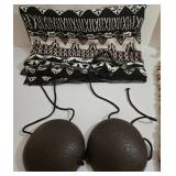 Hawaiian & Fijian Costume Accessories - Tapa Fabric Wrap, 4 Lei