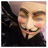 Gorilla Mask & Faux-Fur Costume Set with Tail & Sleeves - Pirate Hat & Accessories