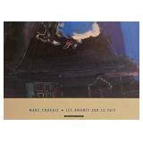 Marc Chagall Les Amants sur le Toit - Framed Poster, 1927