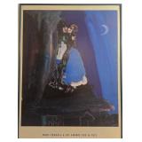 Marc Chagall Les Amants sur le Toit - Framed Poster, 1927