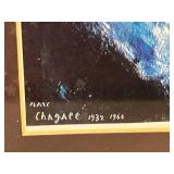 Marc Chagall Bride with Blue Face Print - Framed, 17 in W x 21 in H