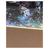 Marc Chagall Le Bouquet De Renoncules - Framed Print 17 x 21 in Under Glass