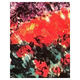 Marc Chagall Le Bouquet De Renoncules - Framed Print 17 x 21 in Under Glass