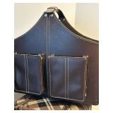 Leather Fabric Wood Decorative Storage Containers (Lot of 5)