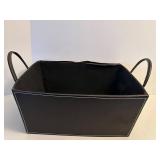 Leather Fabric Wood Decorative Storage Containers (Lot of 5)