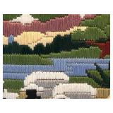 Artisan-Created Needlepoint Picture - Psalm 23 (Framed 10x13)