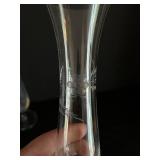 Sunflower Print in Frame 22x18 & 2 Glass Vases - Original Watercolor Painting