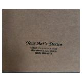 Marc Chagall Nude with Flower Basket Reproduction (Akt mit Blumenkorb) - 1955, Custom Framed