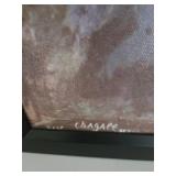 Framed Marc Chagall Reproduction Print - Evening at the Window (Abend am Fenster) - Circa 1950